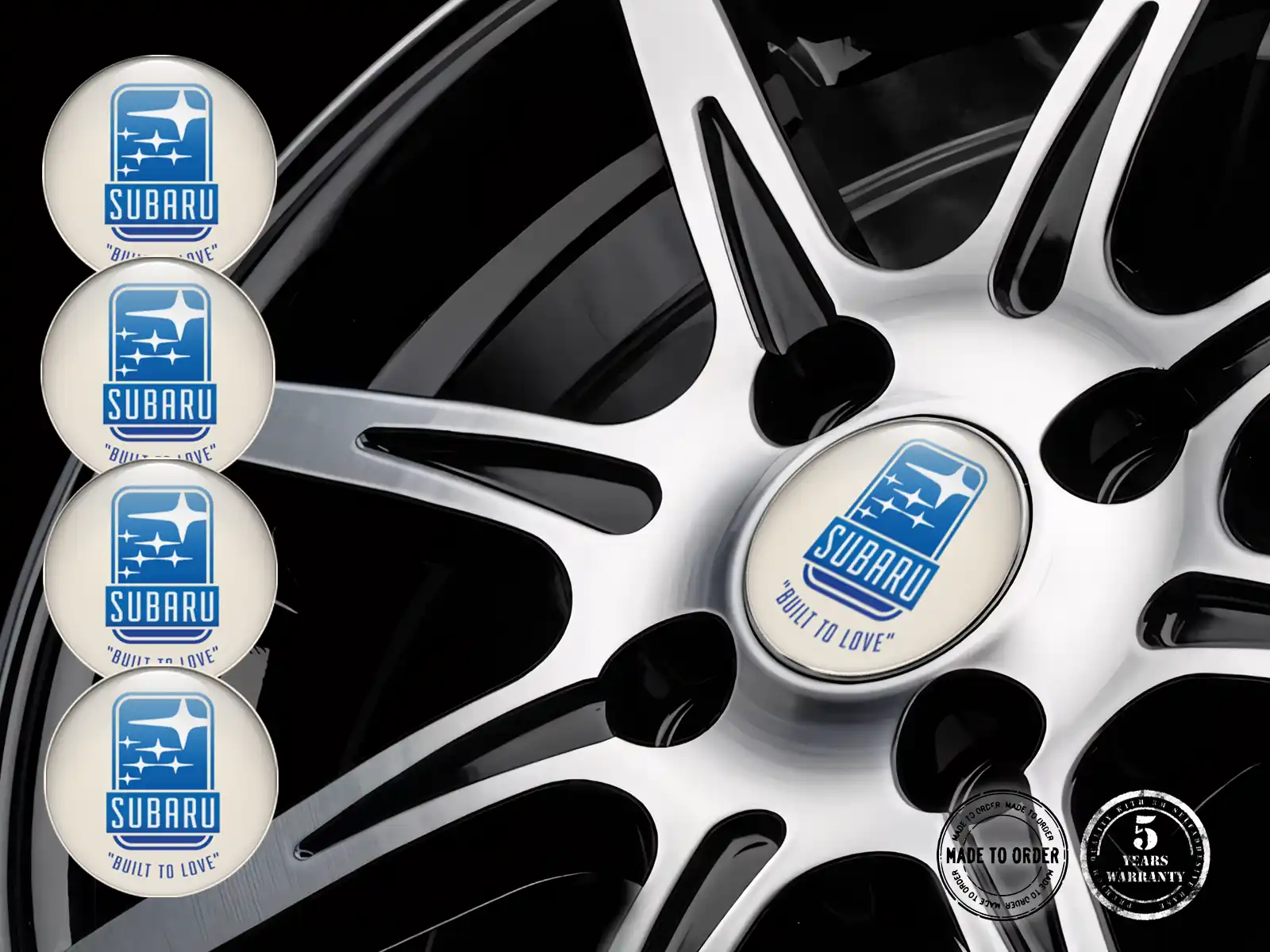 Subaru Individuelle Dome Sticker Harzembleme für Räder